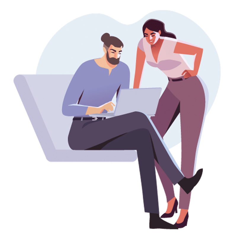 couple-standing-stiiting-laptop